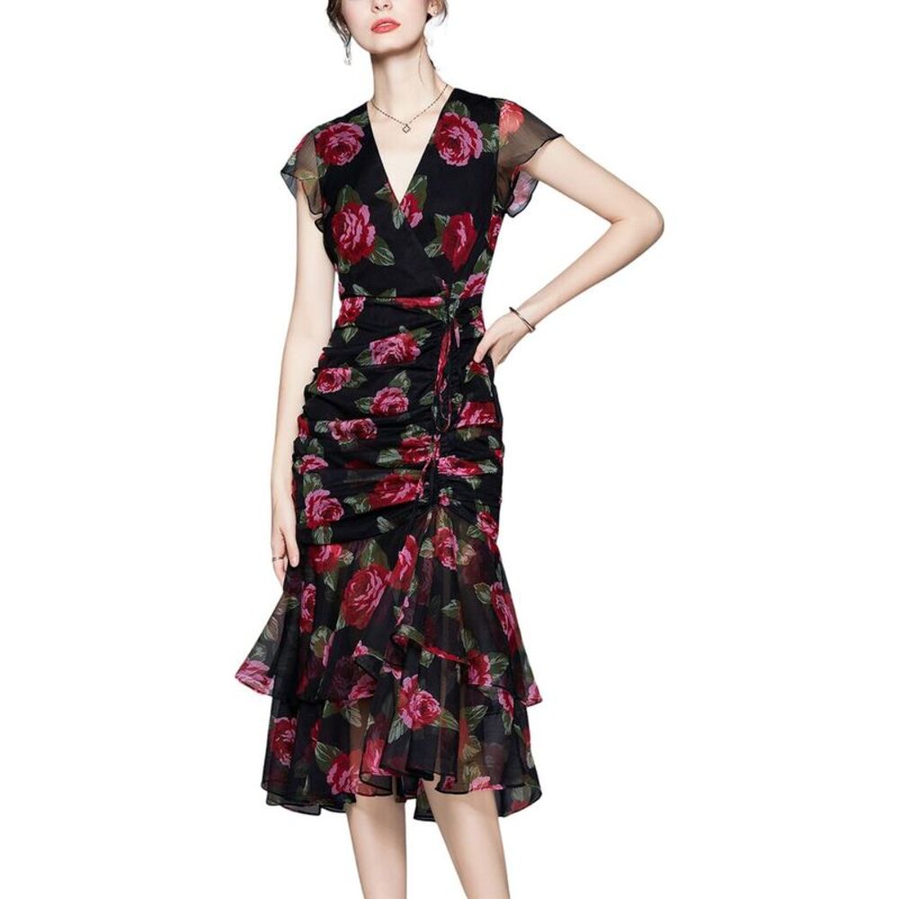 Dza Womens    Midi Dress